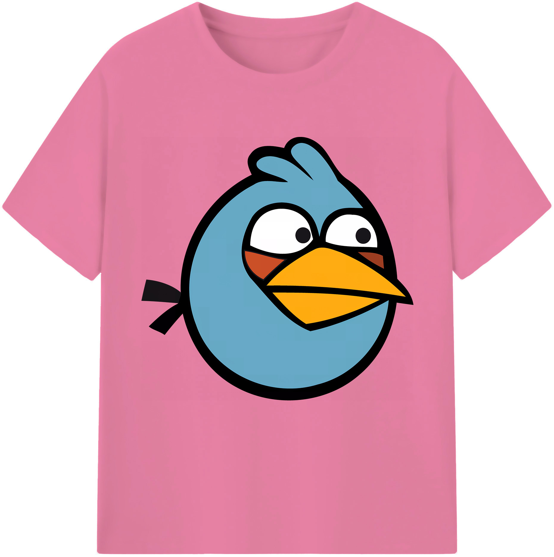 （画像用） Angry Birds アングリーバード 綿100％半袖Tシャツ（フロントプリント）